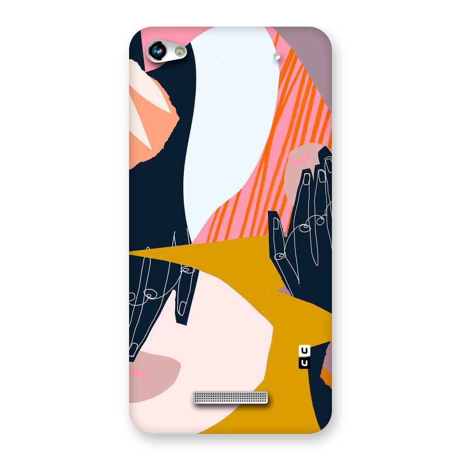 Abstract Hands Back Case for Micromax Hue 2