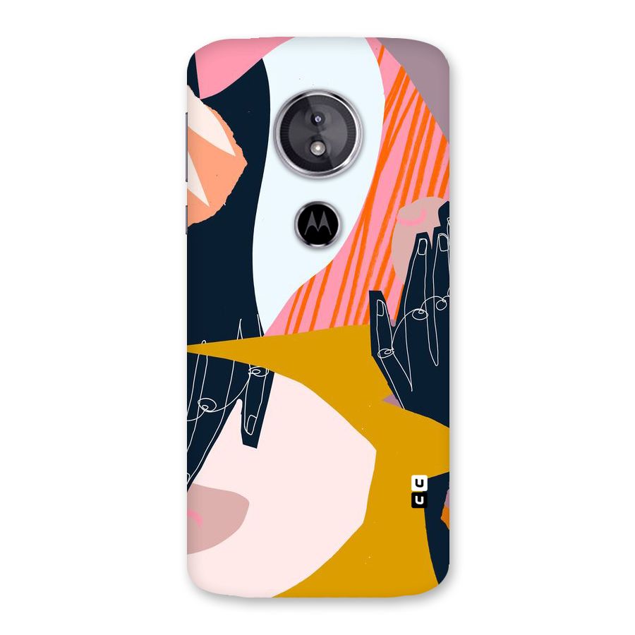 Abstract Hands Back Case for Moto E5
