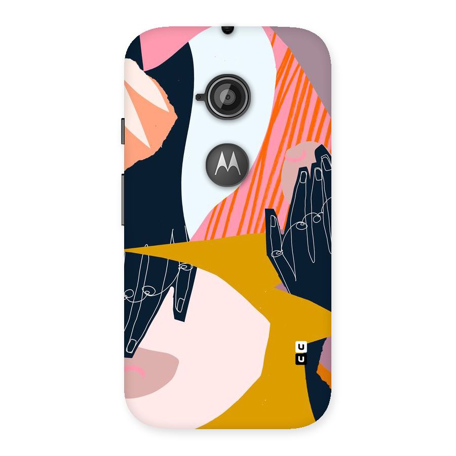 Abstract Hands Back Case for Moto E 2nd Gen
