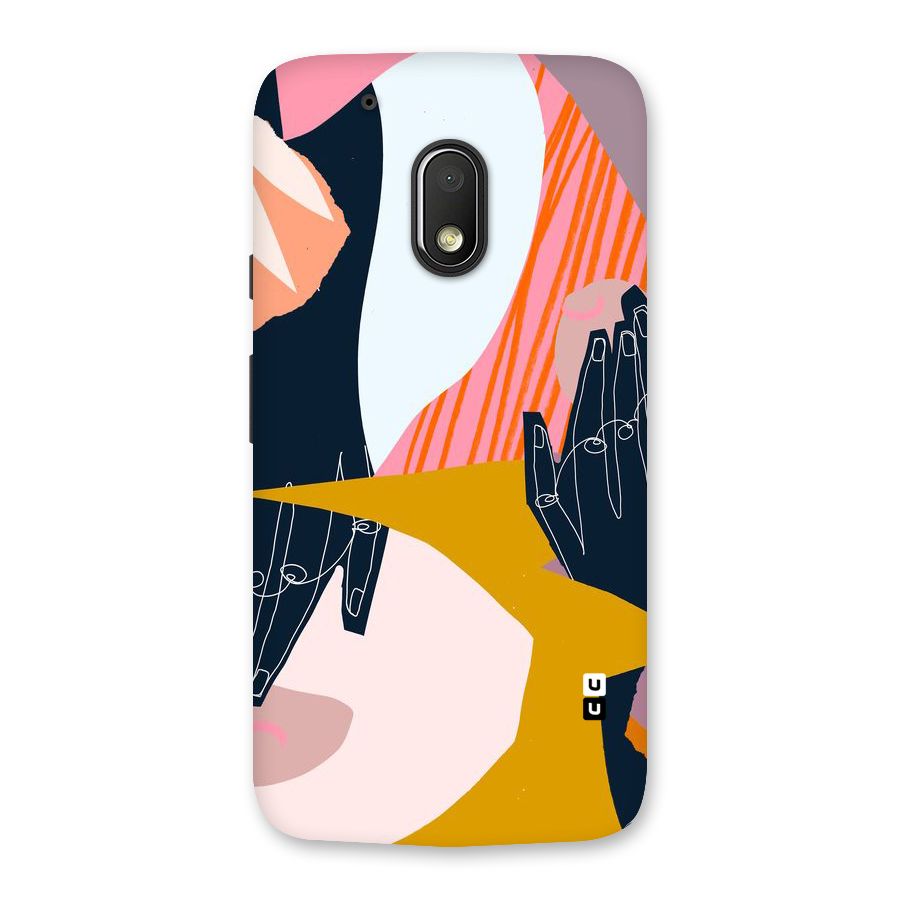 Abstract Hands Back Case for Moto G4 Play