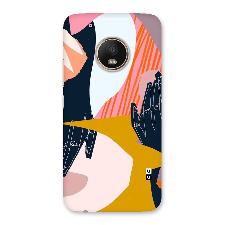 Abstract Hands Back Case for Moto G5 Plus