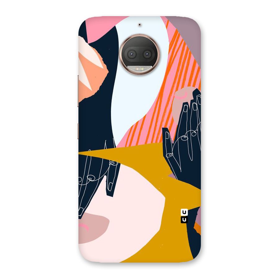 Abstract Hands Back Case for Moto G5s Plus