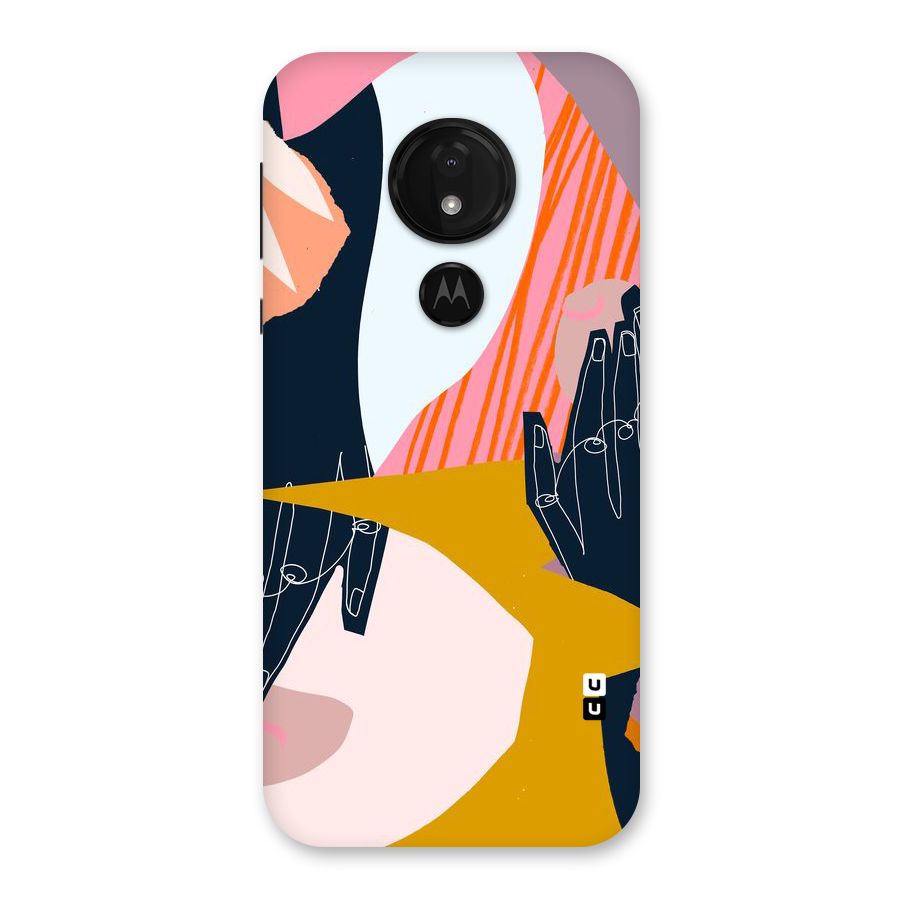 Abstract Hands Back Case for Moto G7 Power