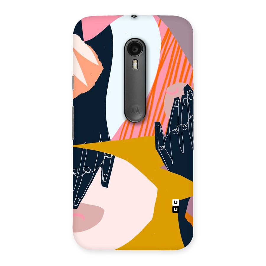 Abstract Hands Back Case for Moto G Turbo