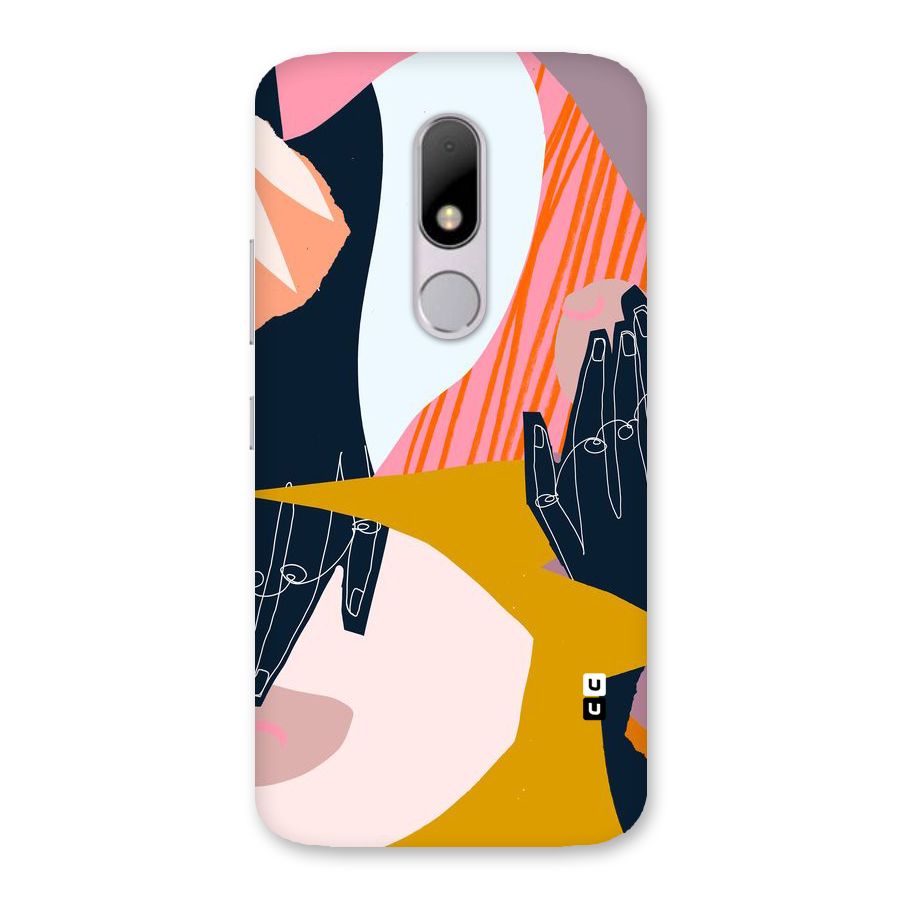 Abstract Hands Back Case for Moto M