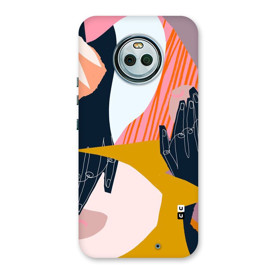 Abstract Hands Back Case for Moto X4