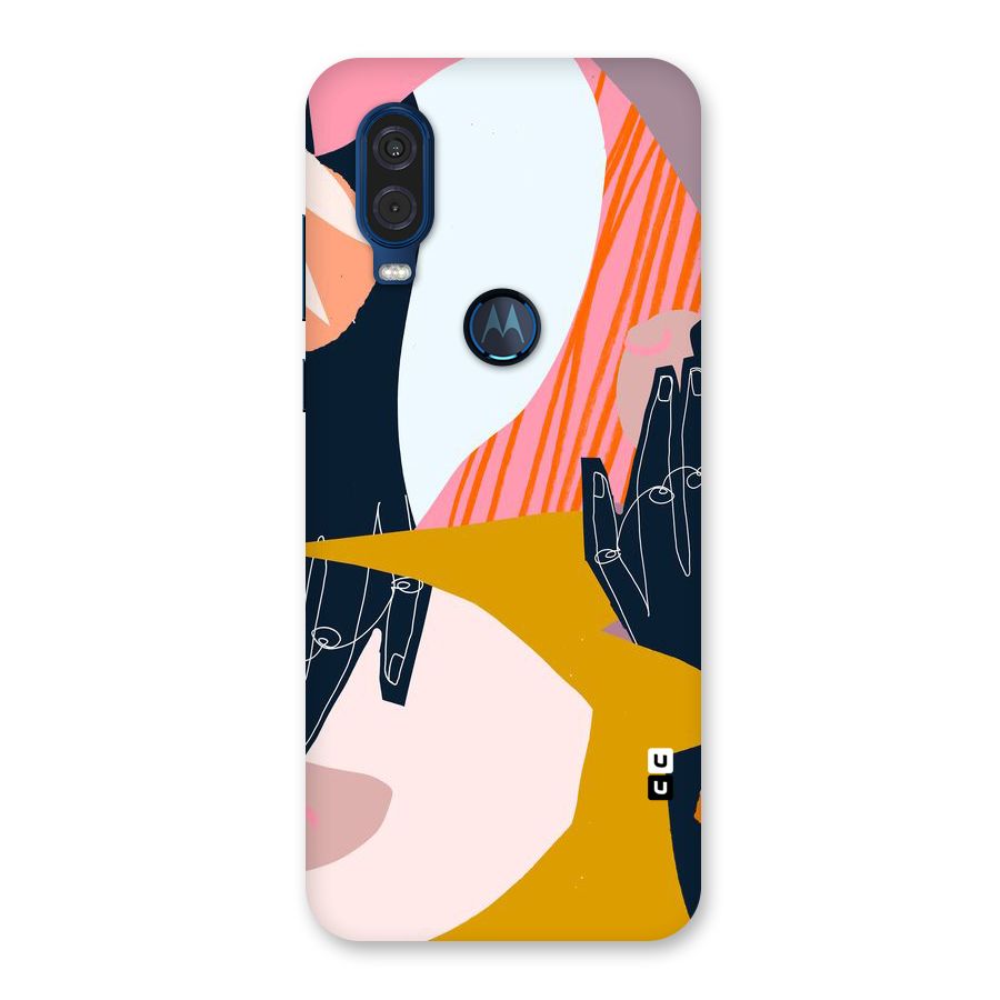 Abstract Hands Back Case for Motorola One Vision