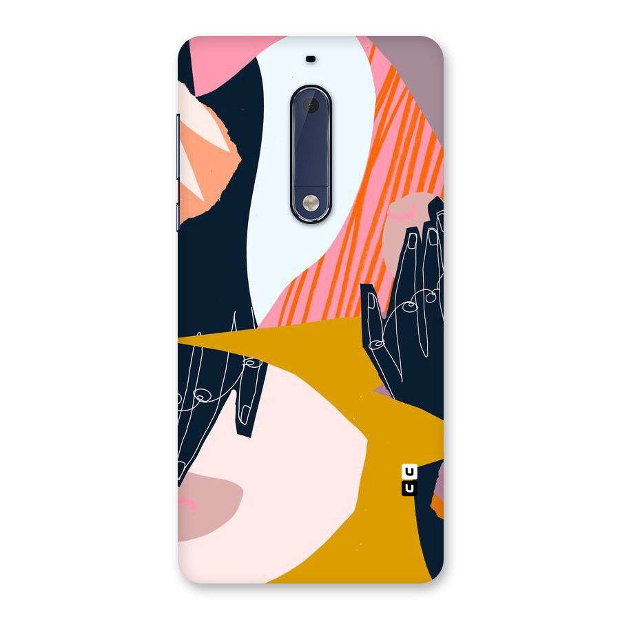 Abstract Hands Back Case for Nokia 5