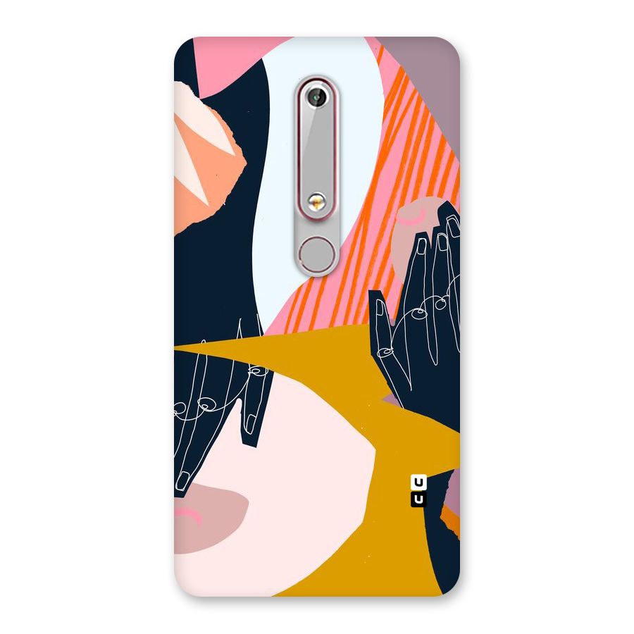 Abstract Hands Back Case for Nokia 6.1