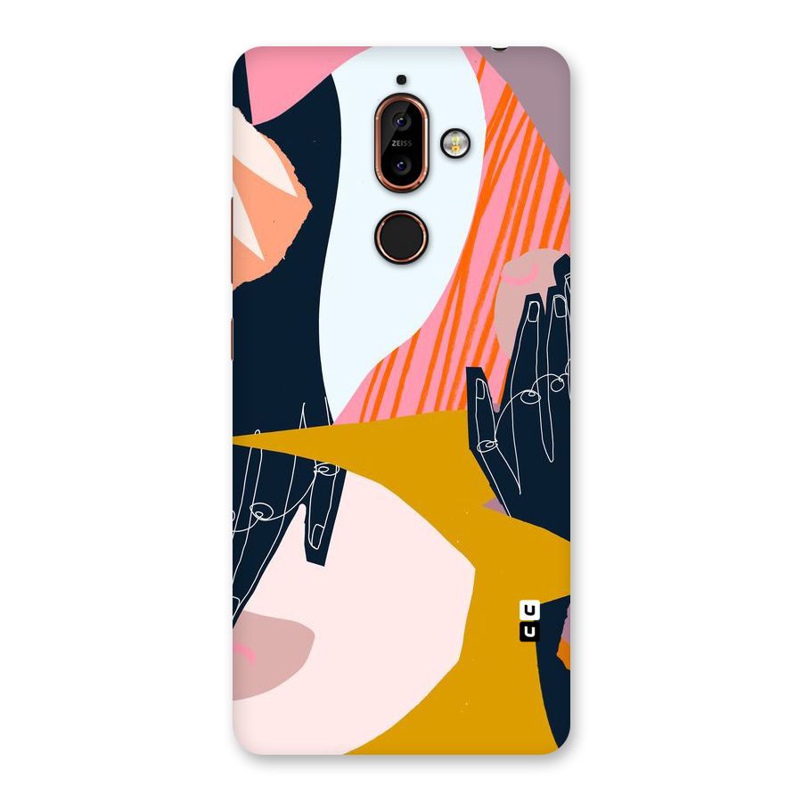 Abstract Hands Back Case for Nokia 7 Plus