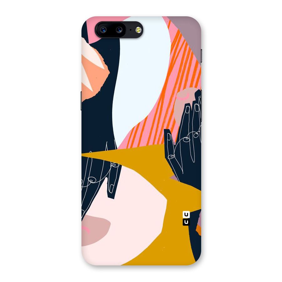 Abstract Hands Back Case for OnePlus 5