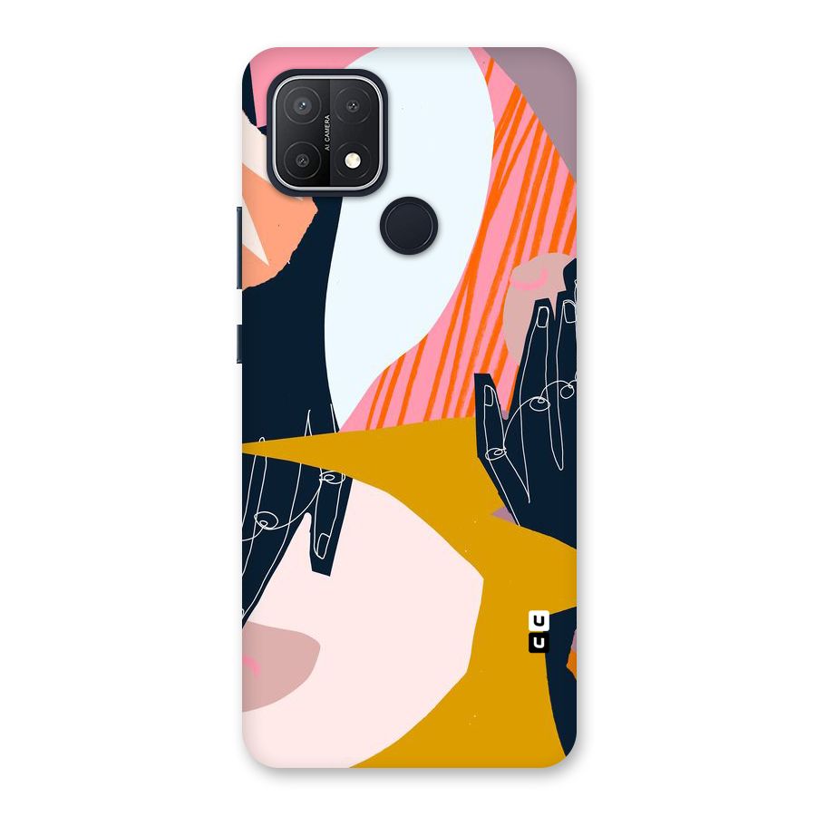 Abstract Hands Back Case for Oppo A15