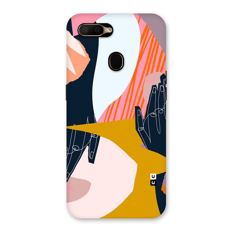 Abstract Hands Back Case for Oppo A5s
