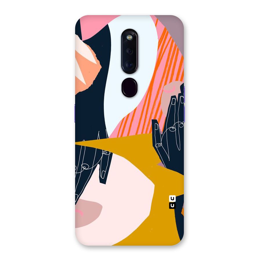 Abstract Hands Back Case for Oppo F11 Pro