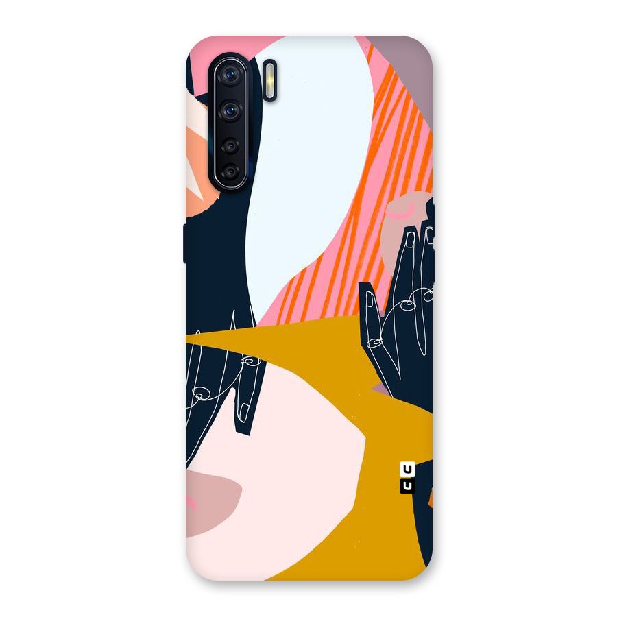 Abstract Hands Back Case for Oppo F15
