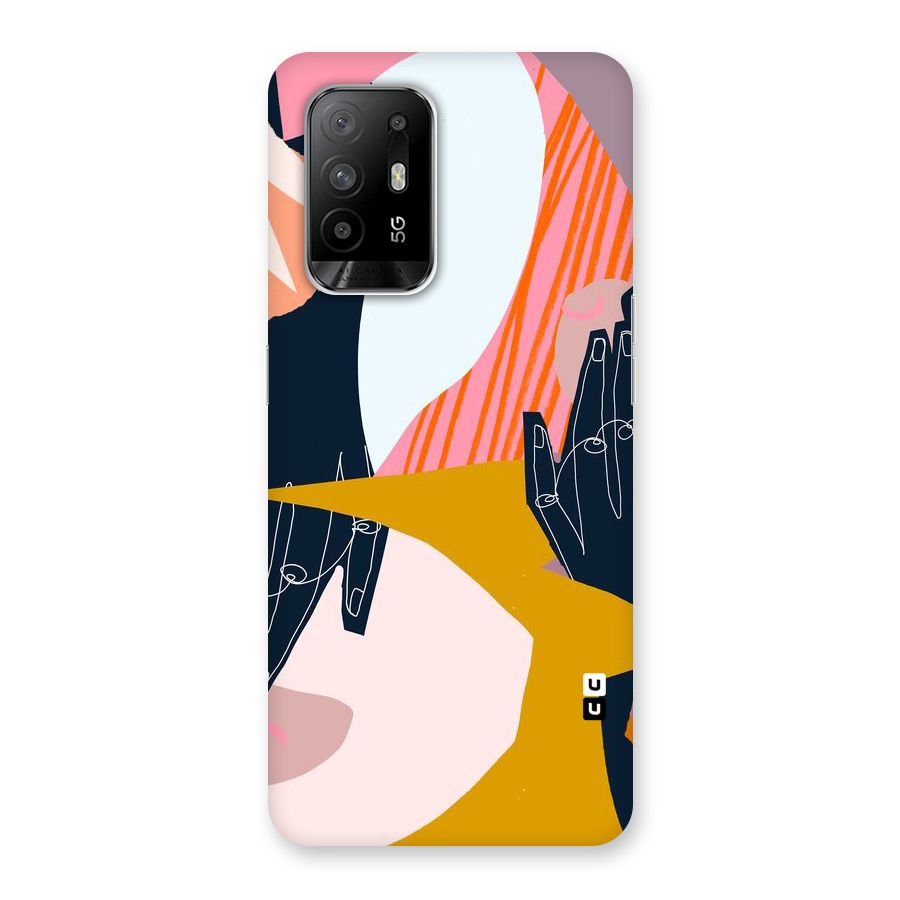 Abstract Hands Back Case for Oppo F19 Pro Plus 5G