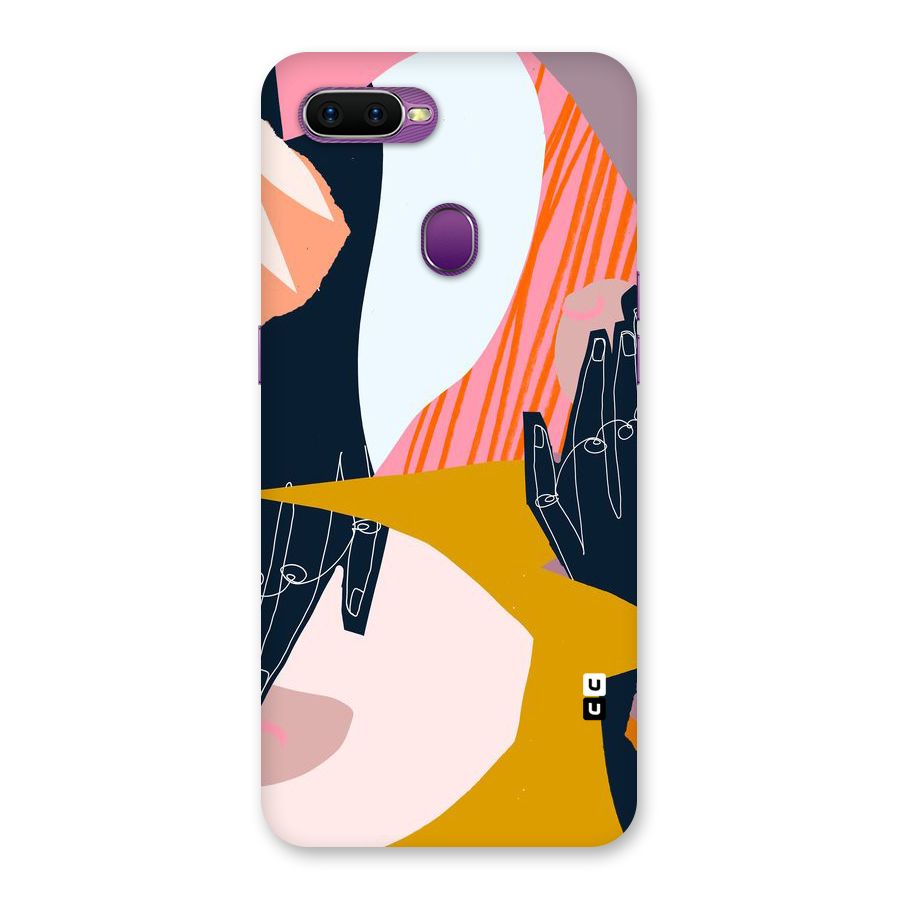 Abstract Hands Back Case for Oppo F9