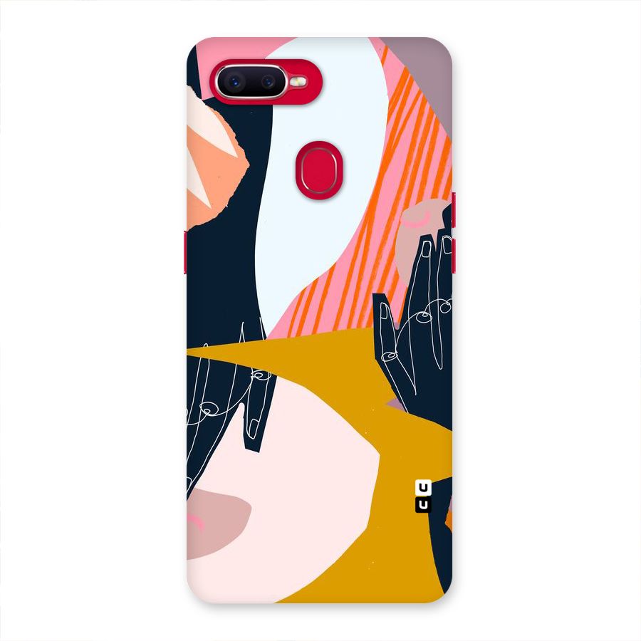 Abstract Hands Back Case for Oppo F9 Pro