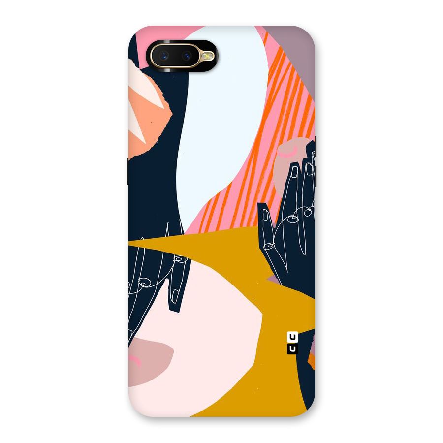 Abstract Hands Back Case for Oppo K1