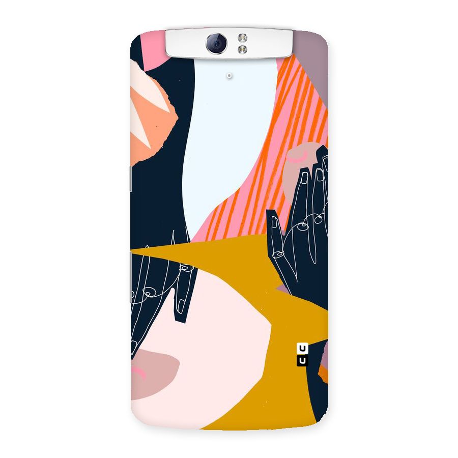 Abstract Hands Back Case for Oppo N1