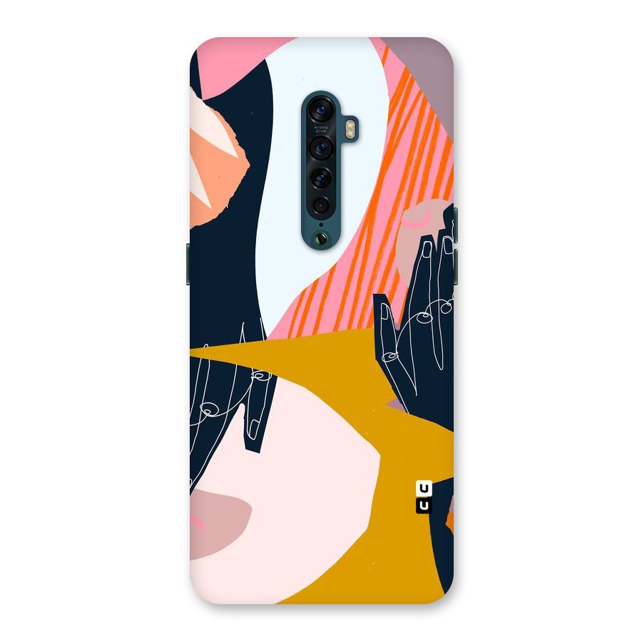Abstract Hands Back Case for Oppo Reno2