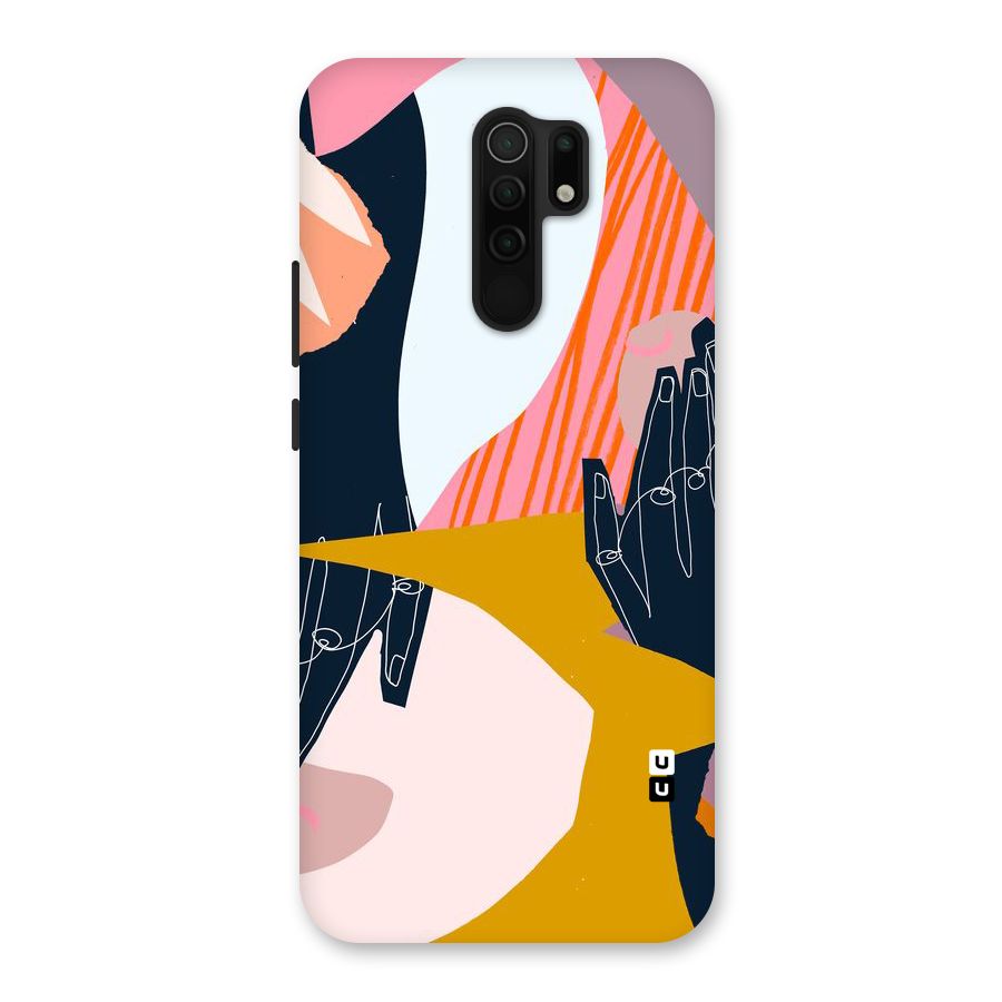 Abstract Hands Back Case for Poco M2