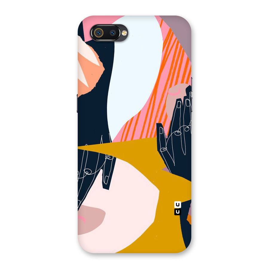 Abstract Hands Back Case for Realme C2