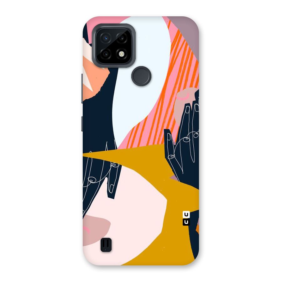 Abstract Hands Back Case for Realme C21