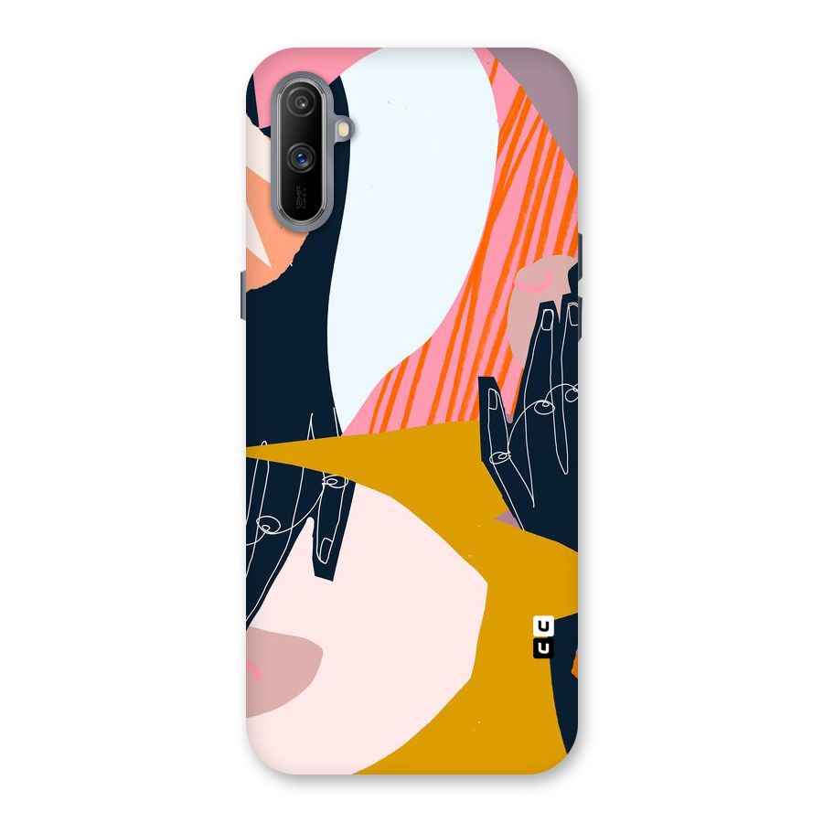 Abstract Hands Back Case for Realme C3