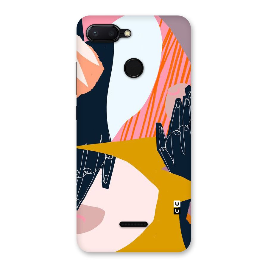 Abstract Hands Back Case for Redmi 6