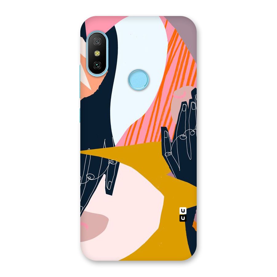 Abstract Hands Back Case for Redmi 6 Pro