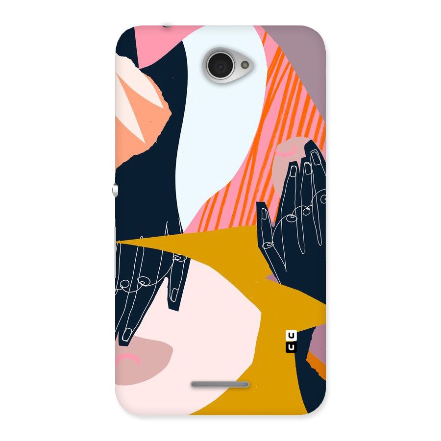 Abstract Hands Back Case for Sony Xperia E4