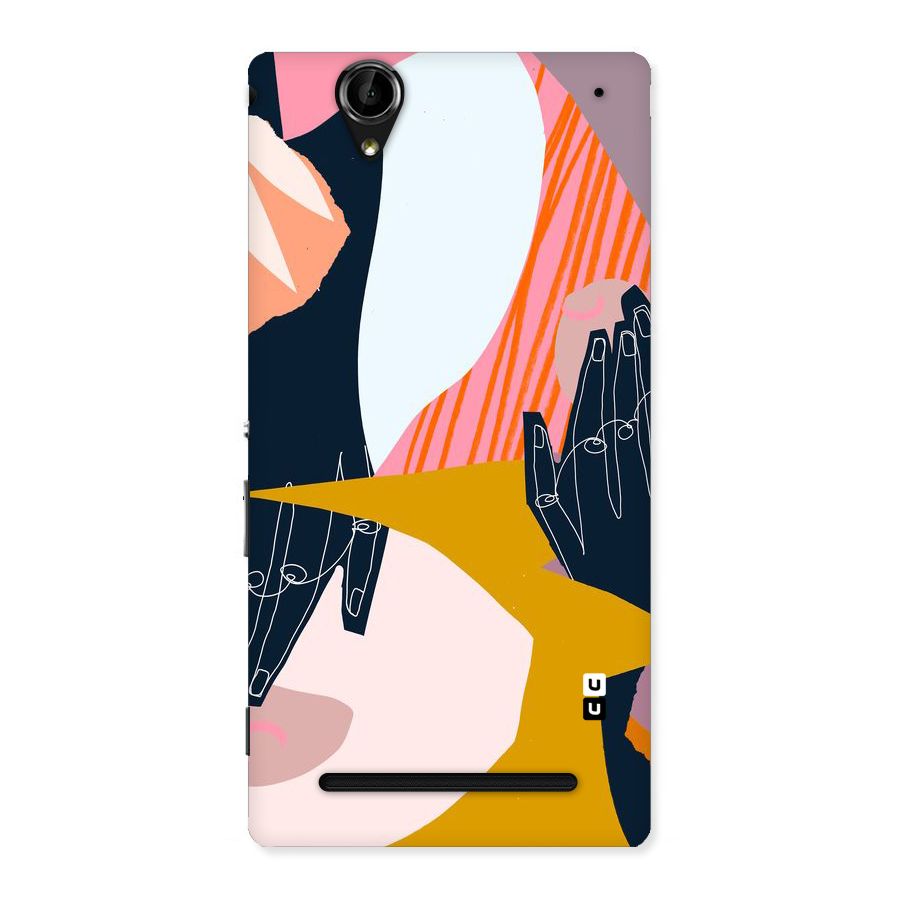 Abstract Hands Back Case for Sony Xperia T2