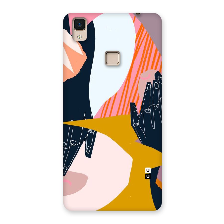 Abstract Hands Back Case for V3 Max