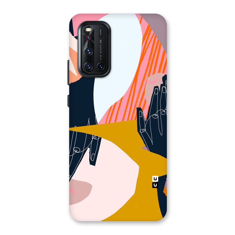 Abstract Hands Back Case for Vivo V19