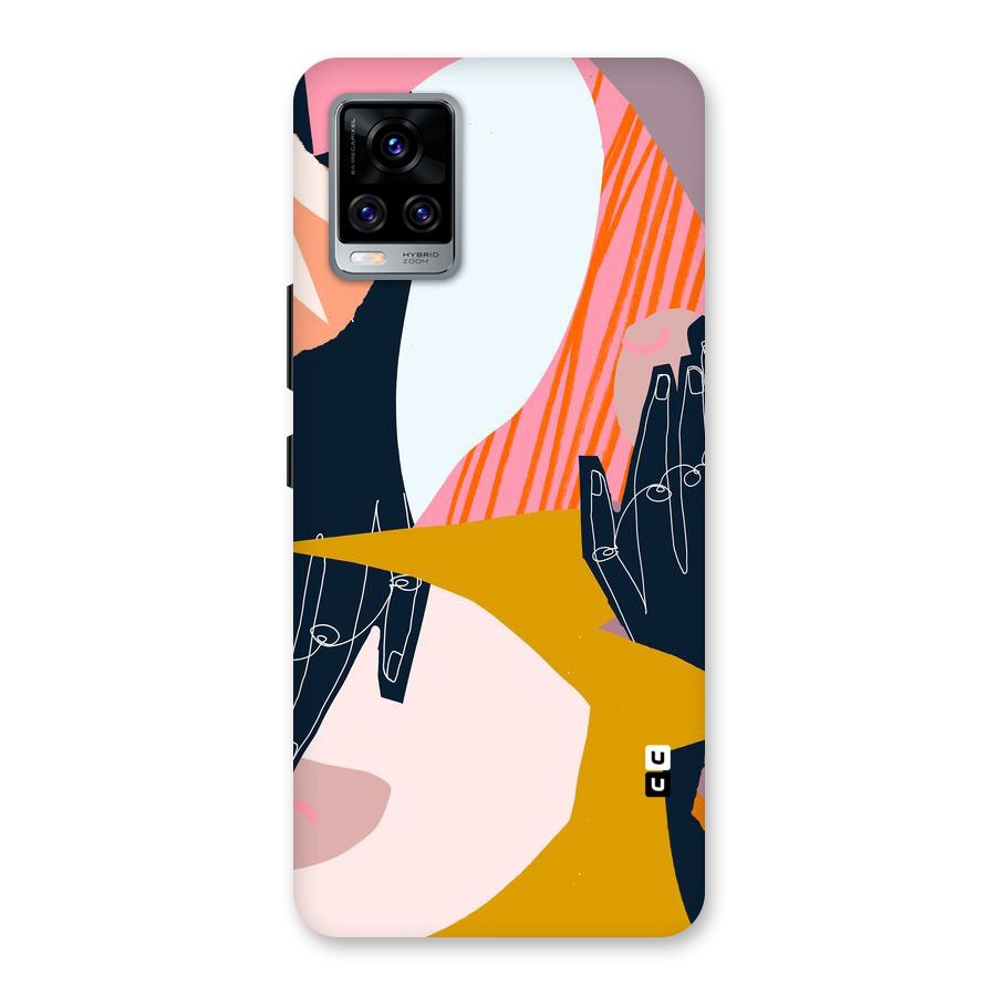 Abstract Hands Back Case for Vivo V20 Pro