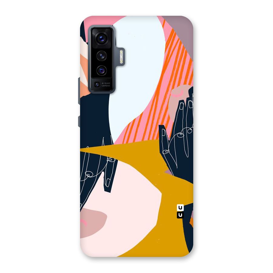 Abstract Hands Back Case for Vivo X50