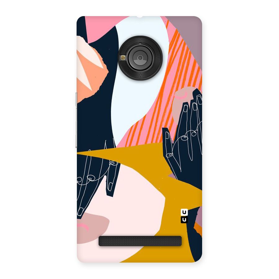 Abstract Hands Back Case for Yu Yunique