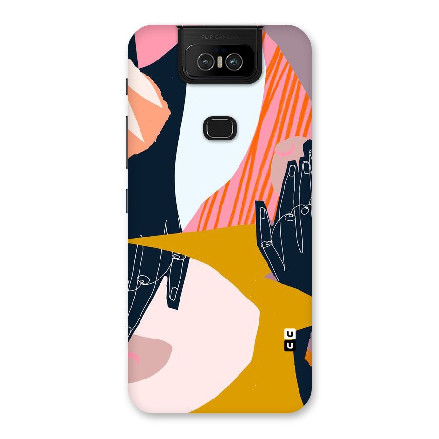 Abstract Hands Back Case for Zenfone 6z