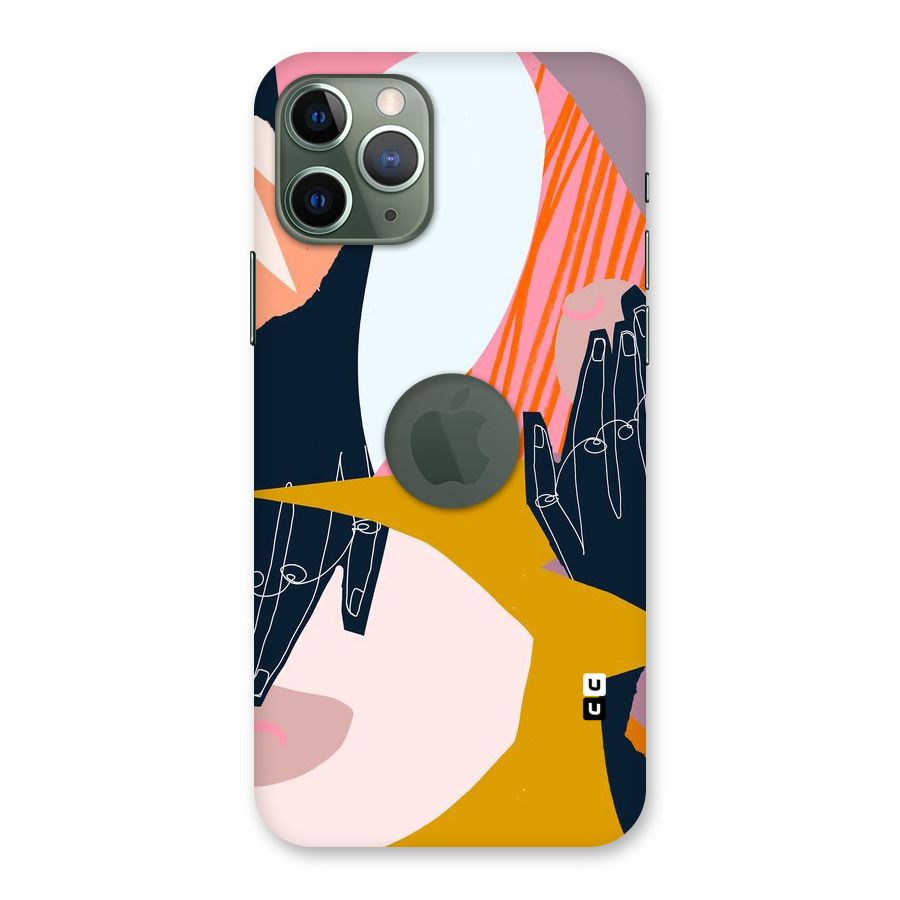 Abstract Hands Back Case for iPhone 11 Pro Logo  Cut
