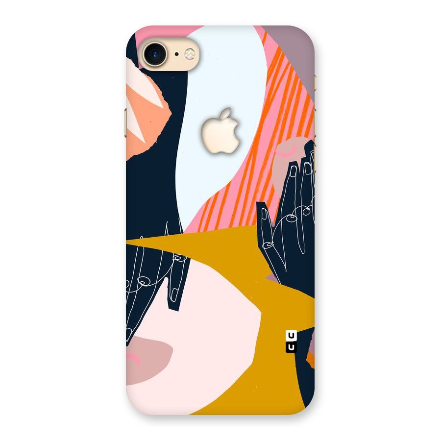 Abstract Hands Back Case for iPhone 7 Apple Cut