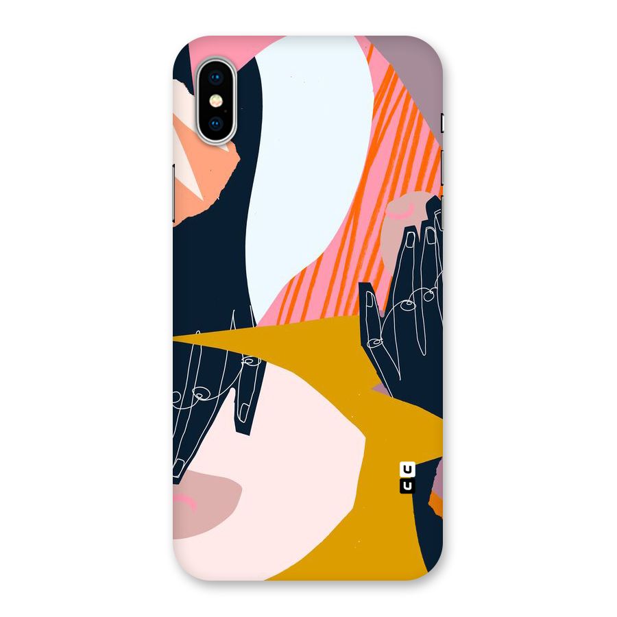 Abstract Hands Back Case for iPhone XS