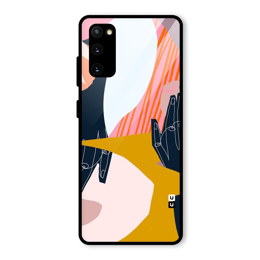 Abstract Hands Glass Back Case for Galaxy S20 FE 5G