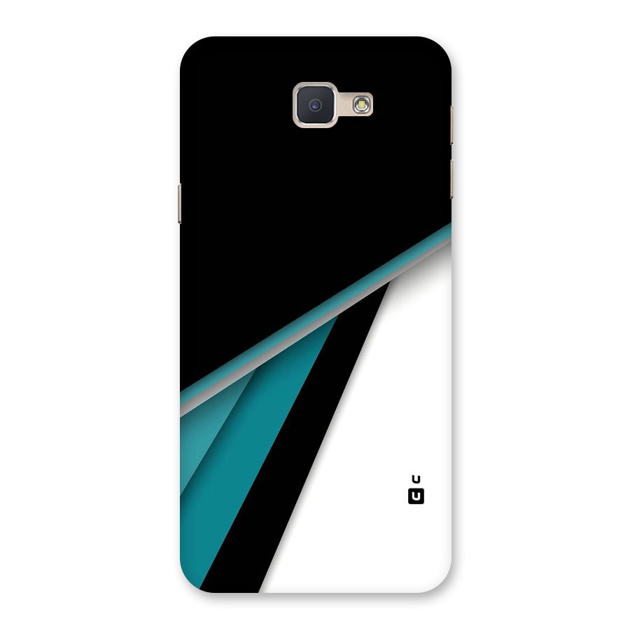 Abstract Lines Of Blue Back Case for Galaxy J5 Prime