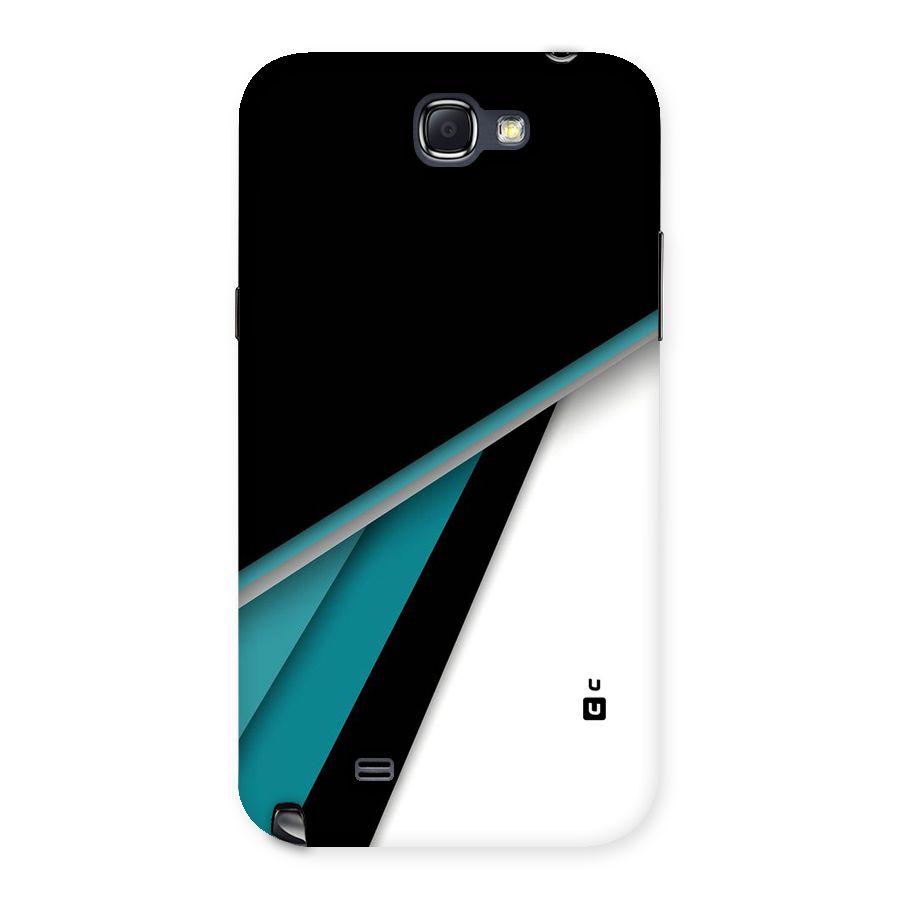 Abstract Lines Of Blue Back Case for Galaxy Note 2
