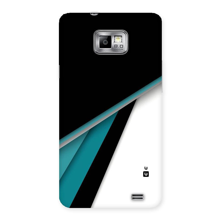 Abstract Lines Of Blue Back Case for Galaxy S2