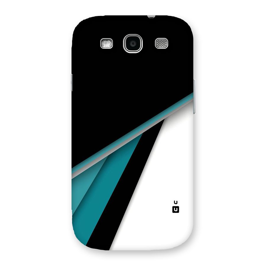 Abstract Lines Of Blue Back Case for Galaxy S3