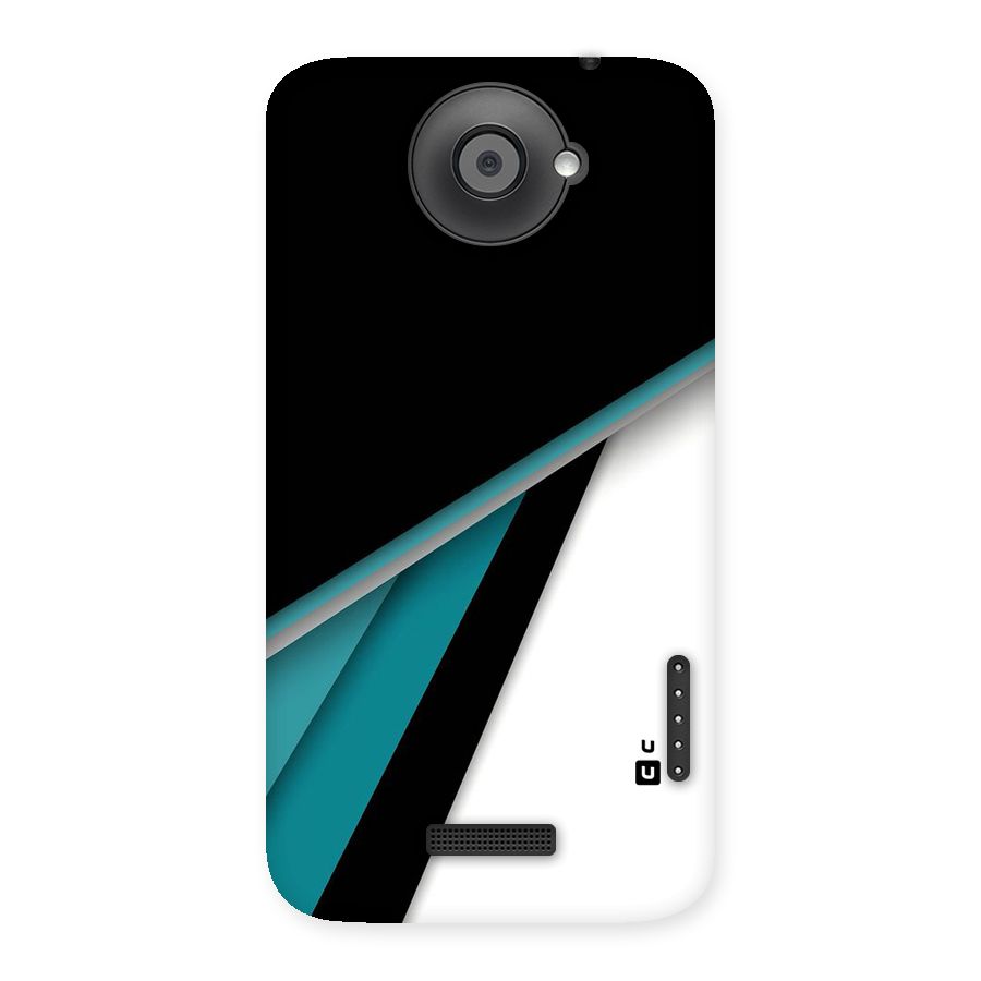 Abstract Lines Of Blue Back Case for HTC One X