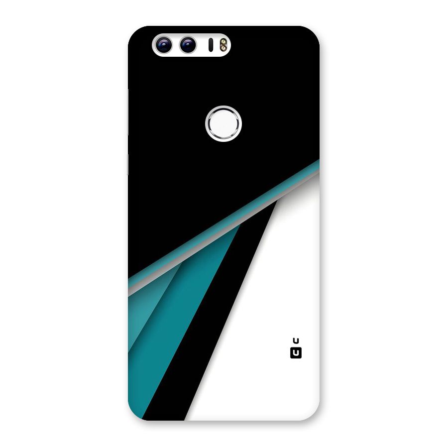Abstract Lines Of Blue Back Case for Honor 8