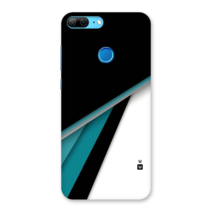 Abstract Lines Of Blue Back Case for Honor 9 Lite